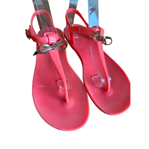 Ted Baker Womens Verona Rubber Bow Detail Pink Sandals - Picture 4 of 9